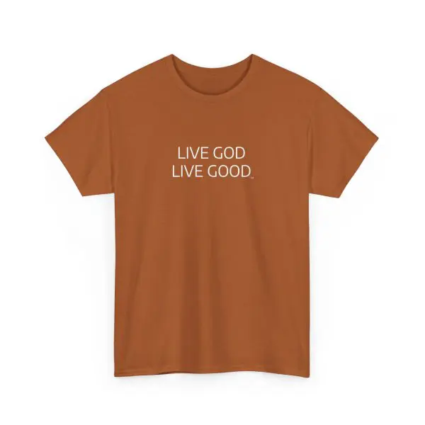 LIVE GOD LIVE GOOD Unisex Heavy Cotton Tee TM - Image 8