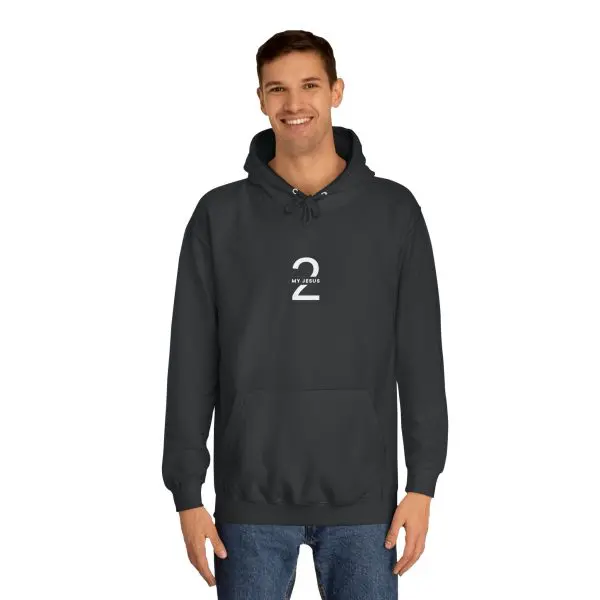 Unisex College Hoodie My Jesus 2 Logo TM - Image 2