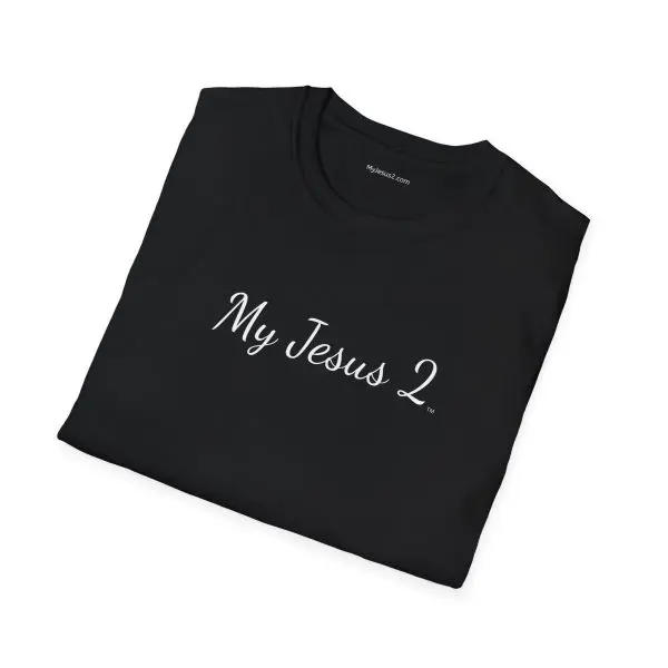 My Jesus 2 Unisex Softstyle T-Shirt White Letters TM - Image 2