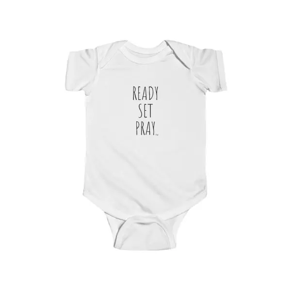 Infant Fine Jersey Bodysuit READY SET PRAY TM - Image 4