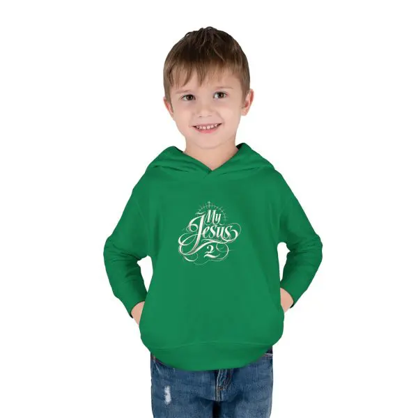 Toddler Pullover Fleece Hoodie My Jesus 2 TM - Image 8