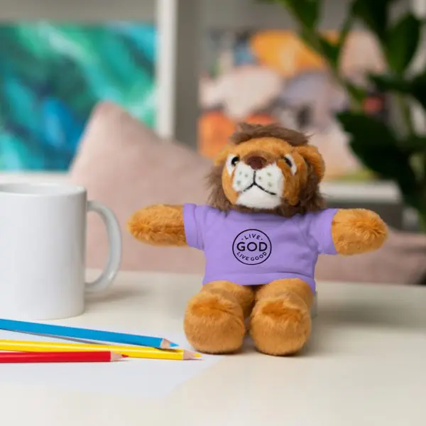 A Stuffed Animal with Tee LIVE GOD LIVE GOOD TM - Image 44