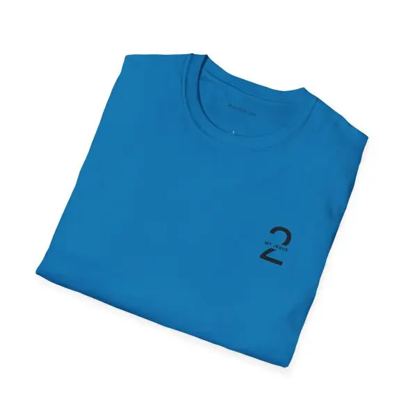 My Jesus 2 Logo Unisex Softstyle T-Shirt Black Letters TM - Image 14