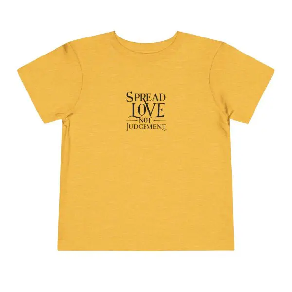 Toddler Short Sleeve Tee Spread Love Not Judgement TM - Image 5