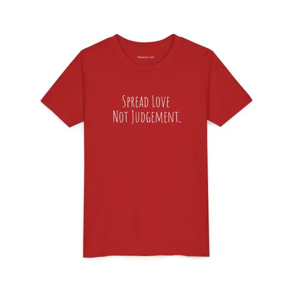 Spread Love Not Judgement Youth Short Sleeve Tee TM - Image 5
