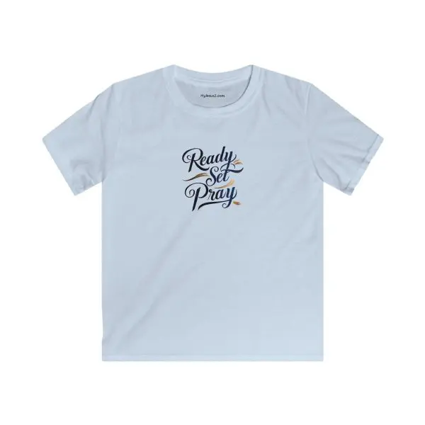 Kids Softstyle Tee READY SET PRAY TM - Image 5