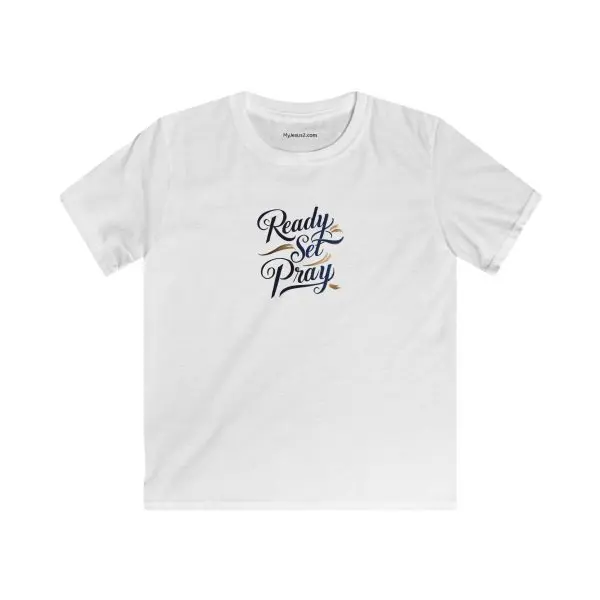 Kids Softstyle Tee READY SET PRAY TM - Image 2