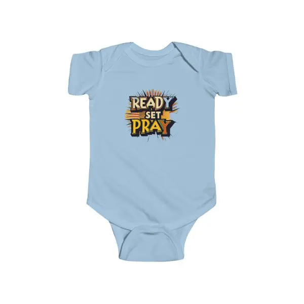 Infant Fine Jersey Bodysuit READY SET PRAY TM - Image 3