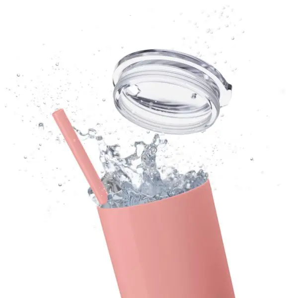 Cup Skinny Tumbler with Straw, 20oz My Jesus 2 TM - Image 12