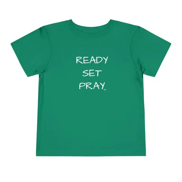READY SET PRAY Toddler Short Sleeve Tee White Letters TM - Image 13