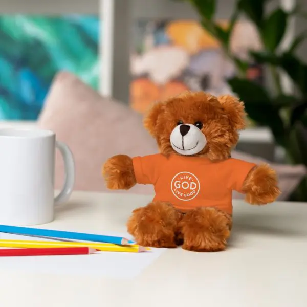 A Stuffed Animal with Tee LIVE GOD LIVE GOOD TM - Image 62