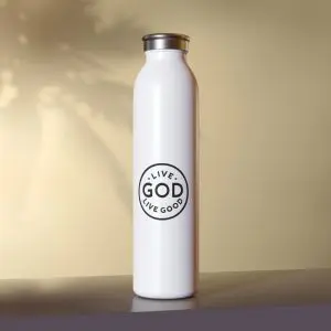 Cup Slim Water Bottle LIVE GOD LIVE GOOD TM