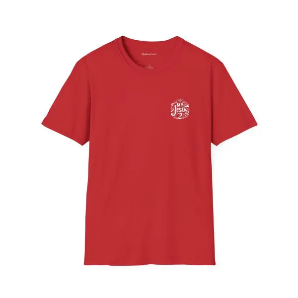 My Jesus 2 w/ Picture On Back Unisex Softstyle T-Shirt TM - Image 15