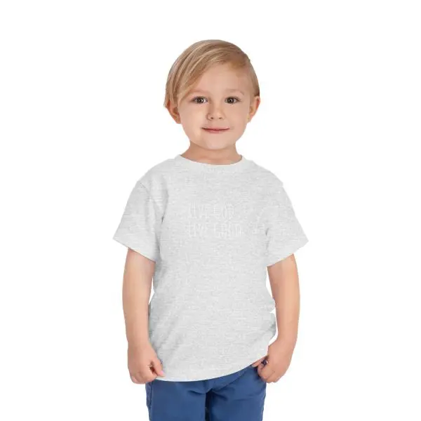 LIVE GOD LIVE GOOD Toddler Short Sleeve Tee White Letters TM - Image 15