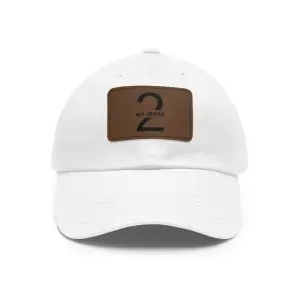 Hat with Leather Patch (Rectangle) My Jesus 2 Logo TM