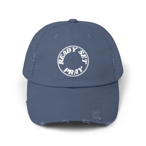 Hat Distressed READY SET PRAY TM