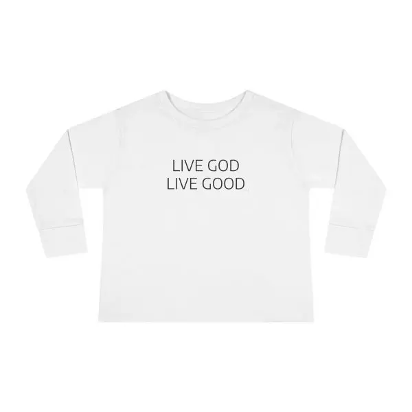 LIVE GOD LIVE GOOD Toddler Long Sleeve Tee TM - Image 4