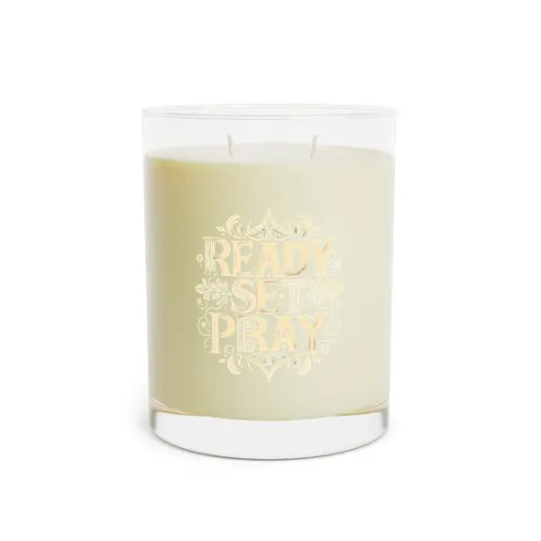 Scented Candle - Full Glass, 11oz READY SET PRAY TM - Image 2