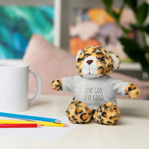 A Stuffed Animal with Tee LIVE GOD LIVE GOOD TM - Image 81