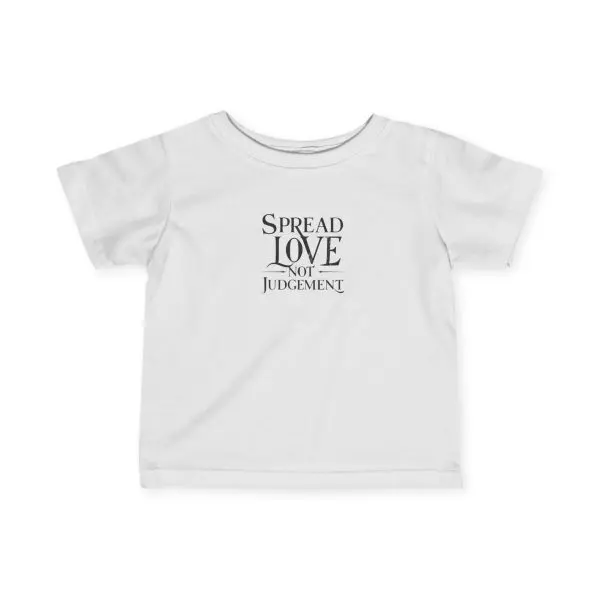 Infant Fine Jersey Tee Spread Love Not Judgement TM - Image 3