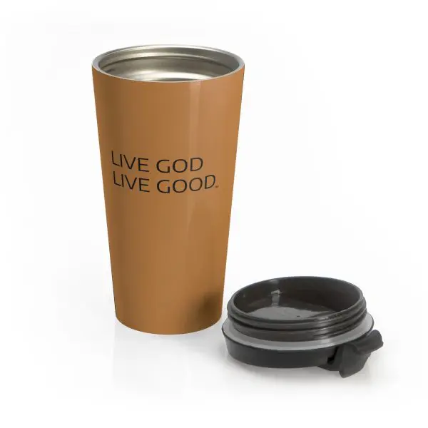 Cup Stainless Steel Travel Mug LIVE GOD LIVE GOOD TM - Image 2