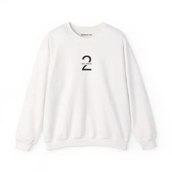 Unisex Heavy Blend Crewneck Sweatshirt My Jesus 2 Logo TM - Image 3