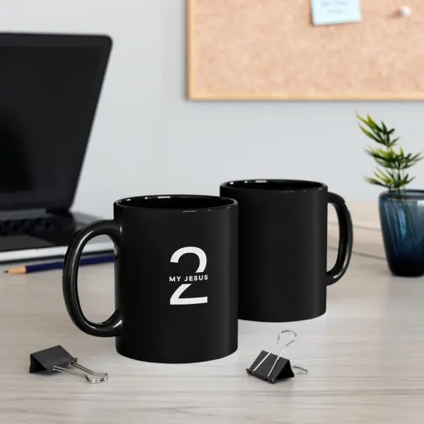 Black Mug (11oz, 15oz) My Jesus 2 TM - Image 2