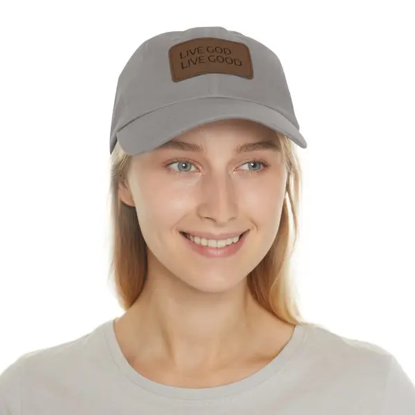 A Hat with Leather Patch (Rectangle) LIVE GOD LIVE GOOD TM - Image 28