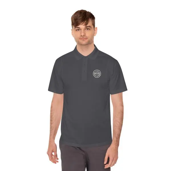 LIVE GOD LIVE GOOD Men's Sport Polo Shirt TM - Image 4