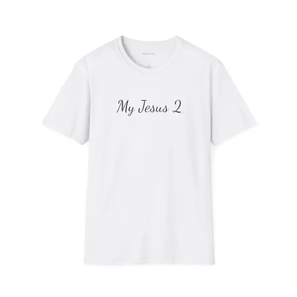 My Jesus 2 Unisex Softstyle T-Shirt Black Letters TM - Image 3