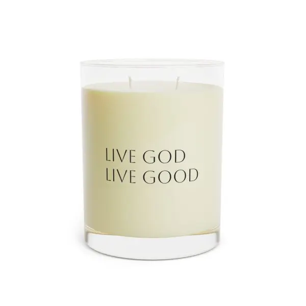Scented Candle - Full Glass, 11oz LIVE GOD LIVE GOOD TM - Image 12
