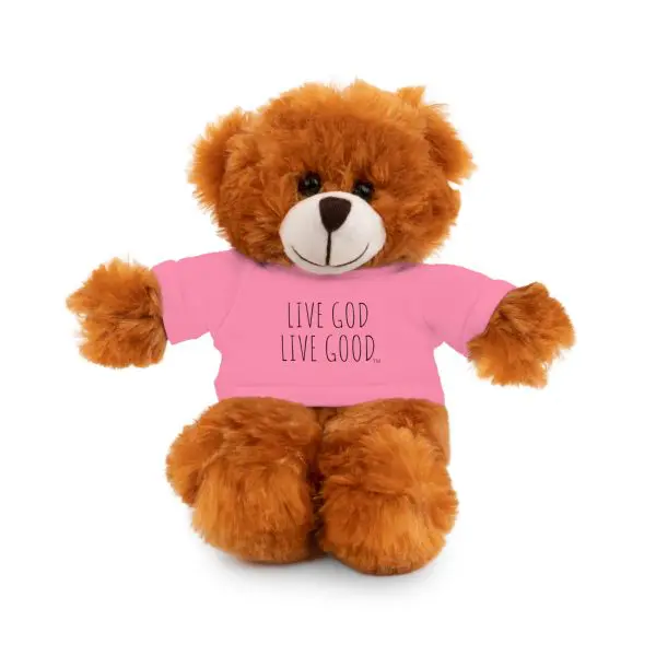 A Stuffed Animal with Tee LIVE GOD LIVE GOOD TM - Image 58