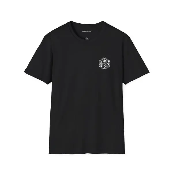 My Jesus 2 w/ Picture On Back Unisex Softstyle T-Shirt TM - Image 3