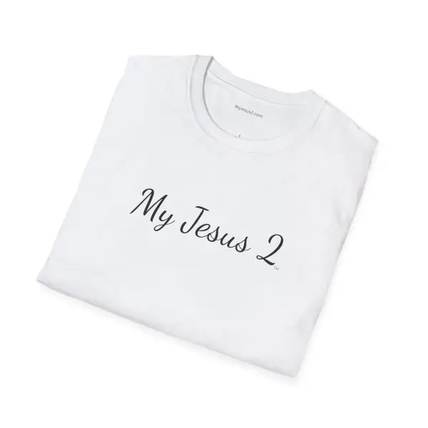 My Jesus 2 Unisex Softstyle T-Shirt Black Letters TM - Image 4