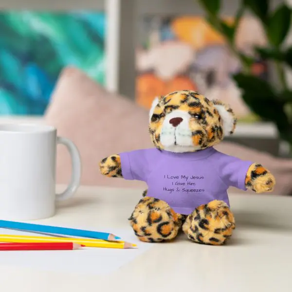 A Stuffed Animal with Tee I Love My Jesus I Give Him Hugs & Squeezes TM - Image 12
