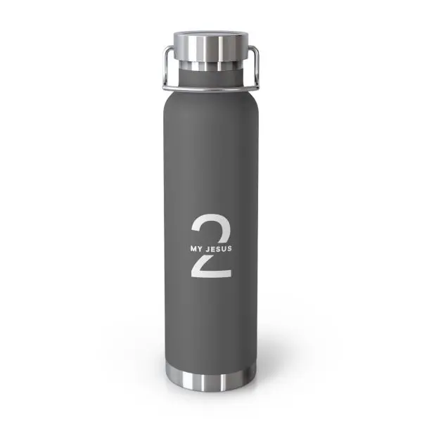 Copper Vacuum Insulated Bottle, 22oz My Jesus 2 Logo TM - Image 5