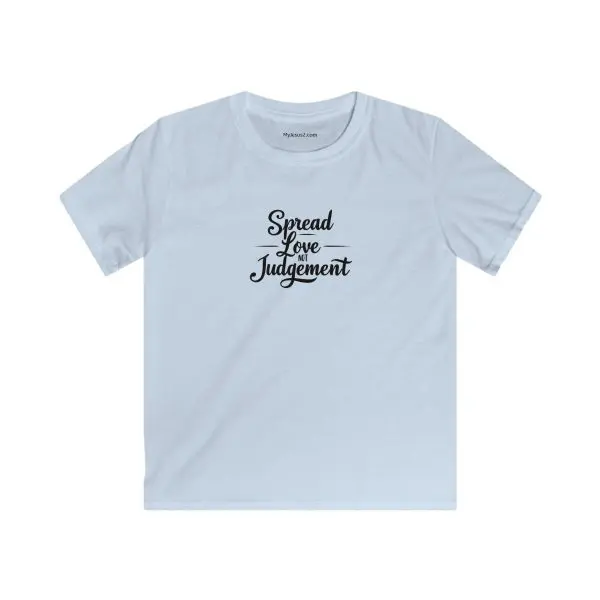 Kids Softstyle Tee Spread Love Not Judgement TM - Image 6