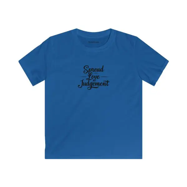 Kids Softstyle Tee Spread Love Not Judgement TM - Image 8