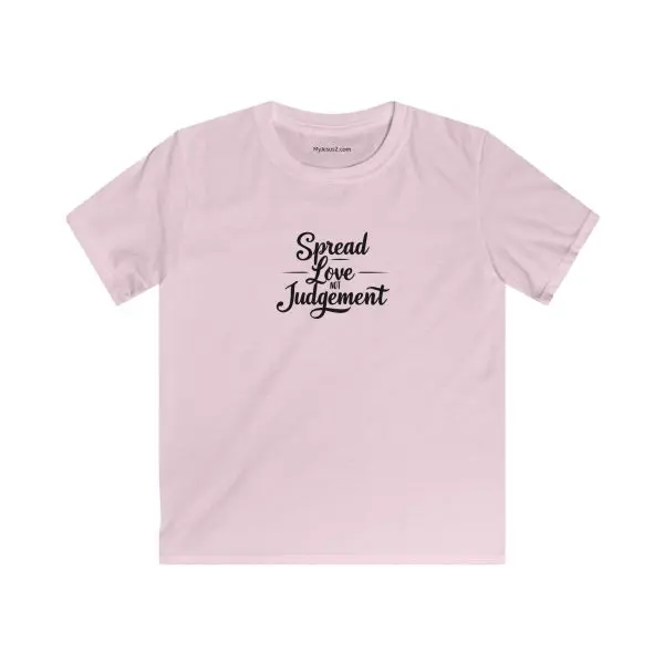 Kids Softstyle Tee Spread Love Not Judgement TM - Image 9