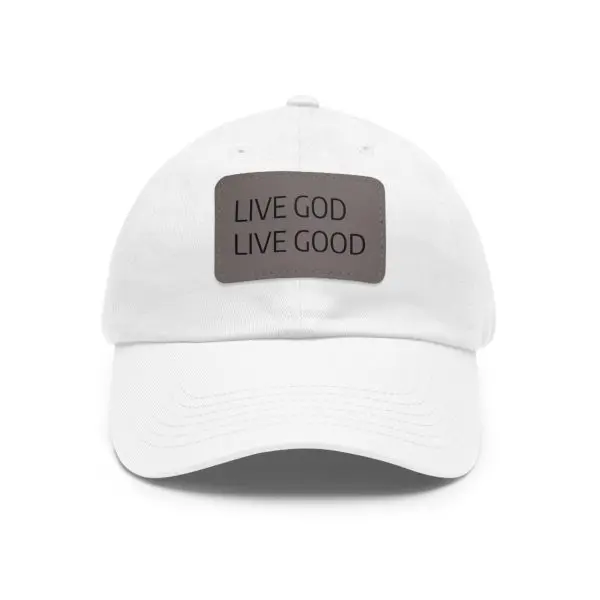 A Hat with Leather Patch (Rectangle) LIVE GOD LIVE GOOD TM - Image 49