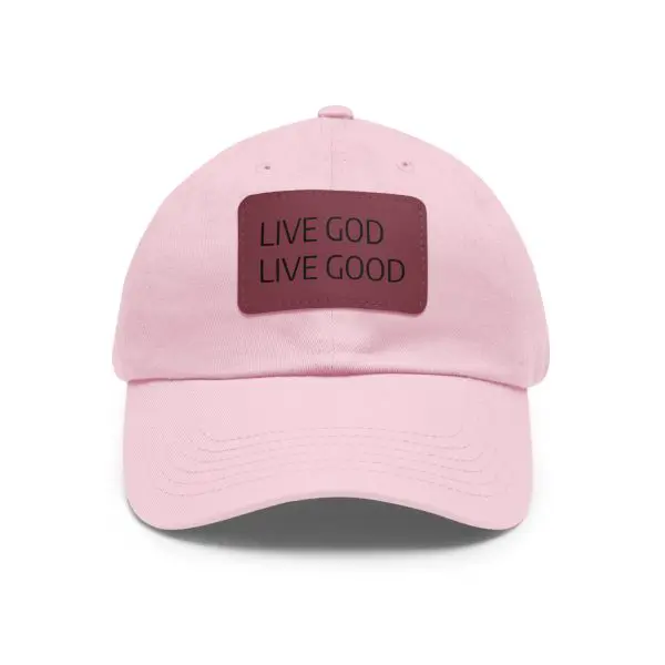 A Hat with Leather Patch (Rectangle) LIVE GOD LIVE GOOD TM - Image 41