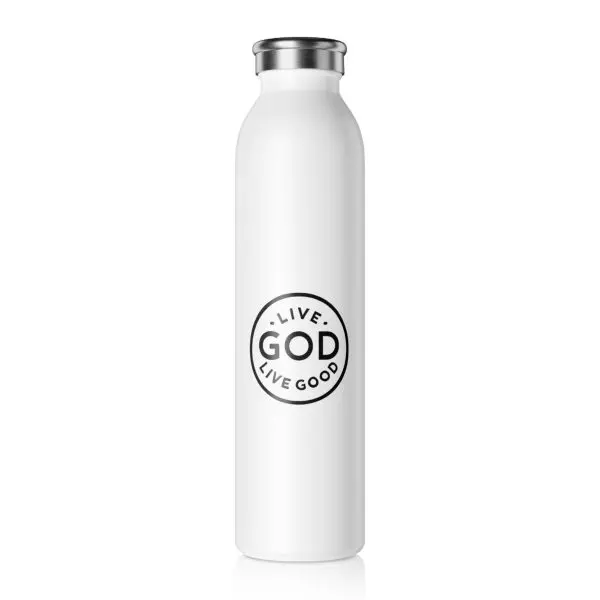 Cup Slim Water Bottle LIVE GOD LIVE GOOD TM - Image 2
