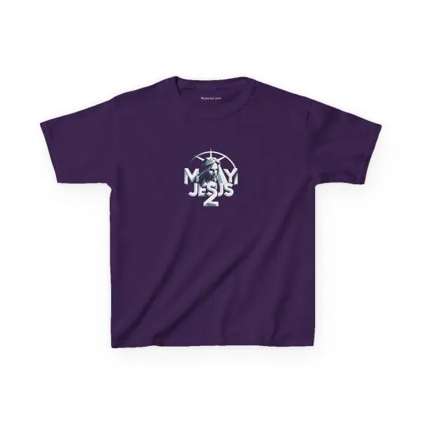 Kids Heavy Cotton Tee My Jesus 2 TM - Image 15