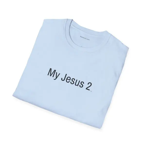My Jesus 2 Unisex Softstyle T-Shirt Black Letters TM - Image 2