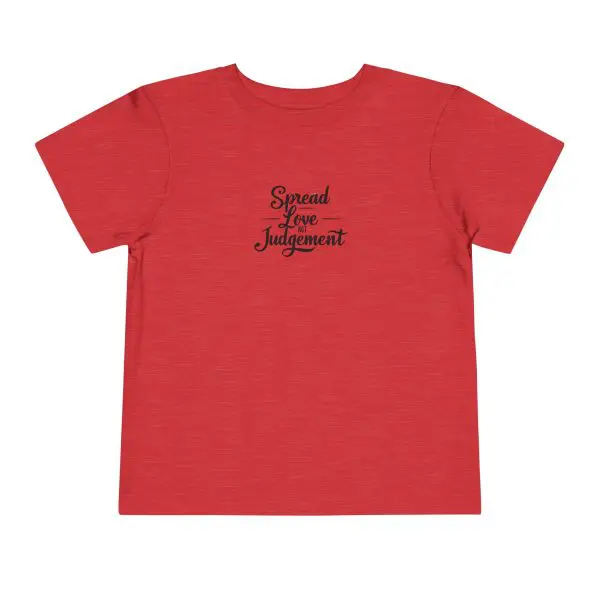 Toddler Short Sleeve Tee Spread Love Not Judgement TM - Image 23