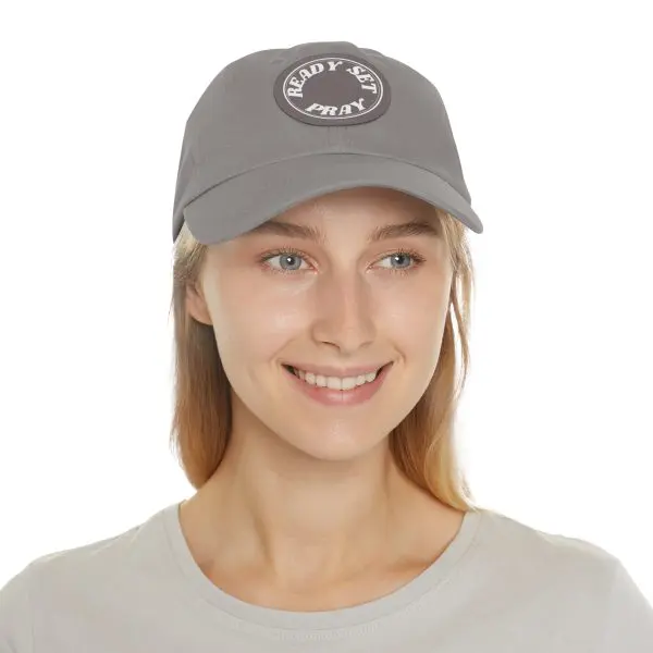 Hat with Leather Patch (Round) READY SET PRAY TM - Image 24