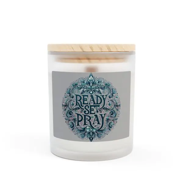 Scented Candle Frosted Glass, 11oz READY SET PRAY TM - Image 16