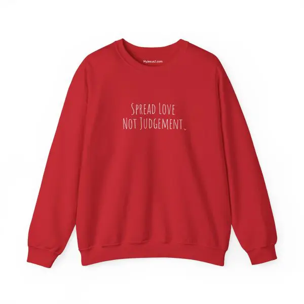 Unisex Heavy Blend Crewneck Sweatshirt Spread Love Not Judgement TM - Image 19