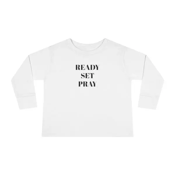 READY SET PRAY Toddler Long Sleeve Tee TM - Image 4