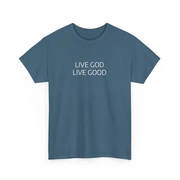 LIVE GOD LIVE GOOD Unisex Heavy Cotton Tee TM - Image 6